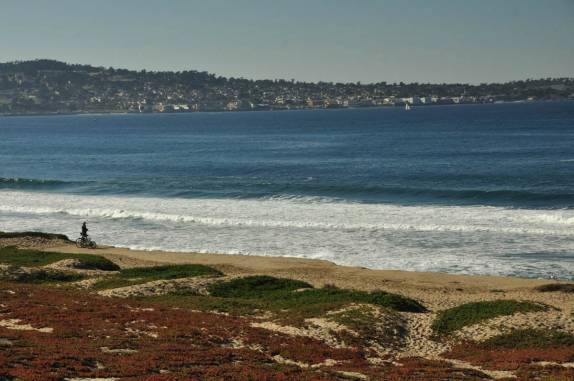 Chegando à Montery, no litoral da Califórnia, nos Estados Unidos